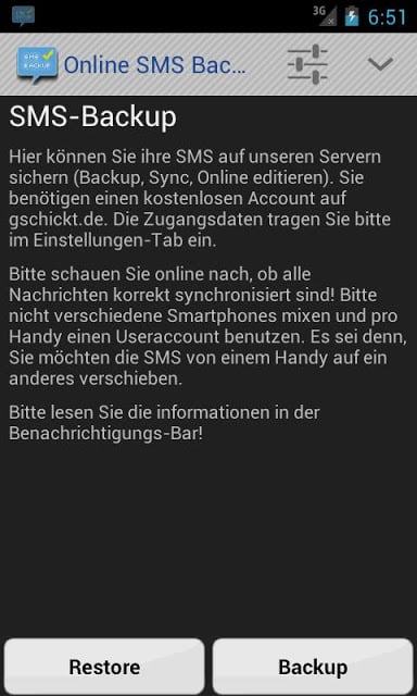 Online SMS Backup &amp; Restore截图2