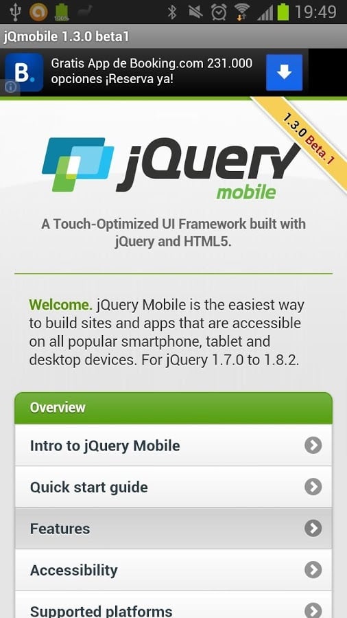 jQuery mobile 1.3.0 Demo...截图4