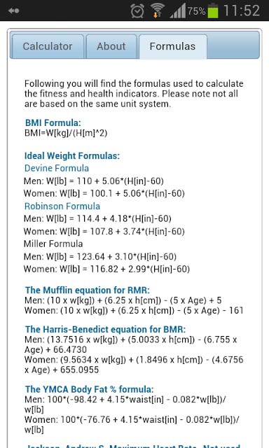 Fitness Calc Extended -Free-截图4