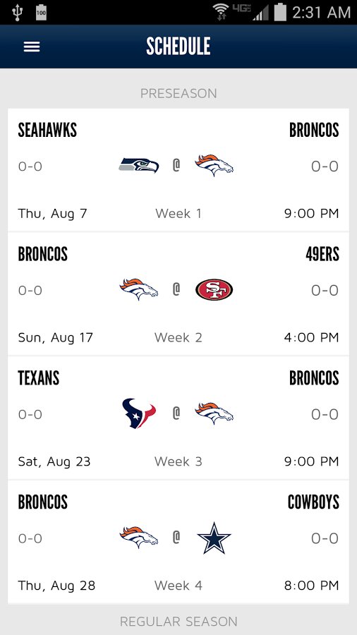 Denver Broncos Mobile截图10