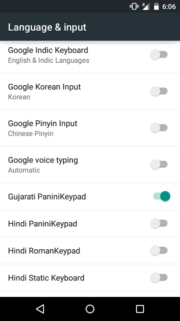 PaniniKeypad Gujarati IME截图3