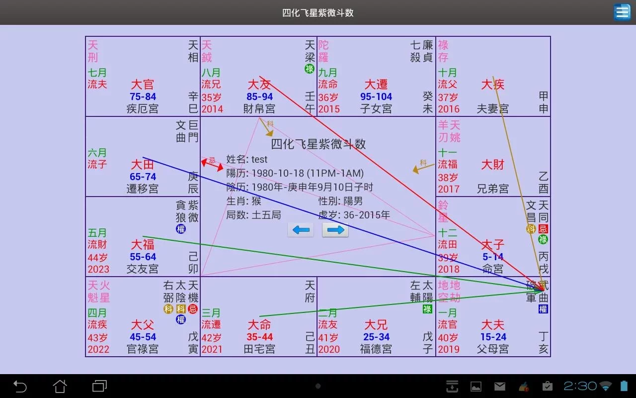 四化飞星紫微斗数截图7