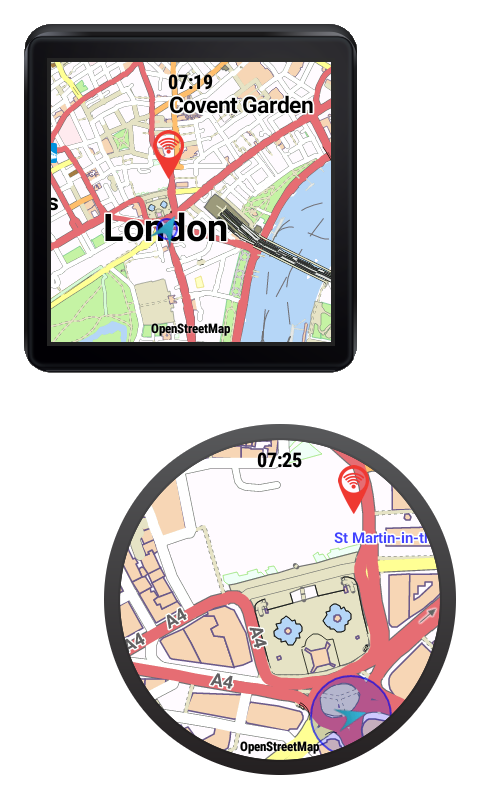 OSMaps for Android Wear截图3