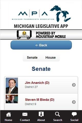 MPA Michigan Legislative App截图4