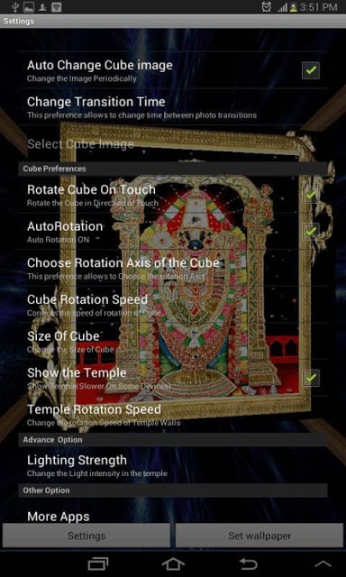 3D Tirupati Balaji LWP截图4