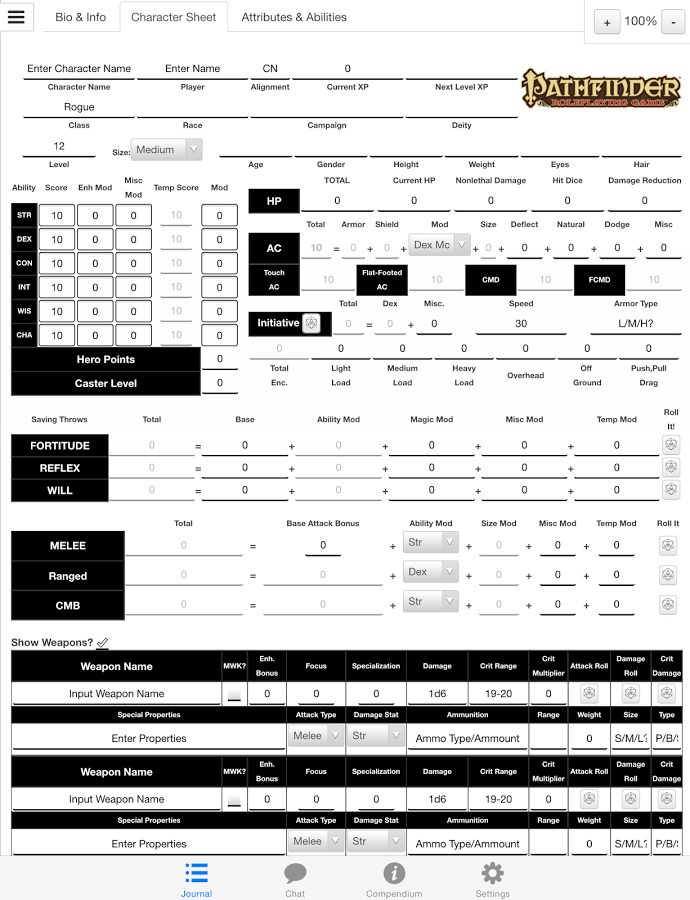 D20系统游戏工具Roll20截图1