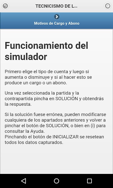 Simulador T&eacute;cnica Contab...截图6