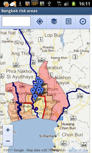 Thailand Flood Maps 2011截图6