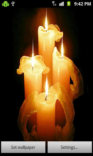 3D Candle Light Live Wallpaper截图1