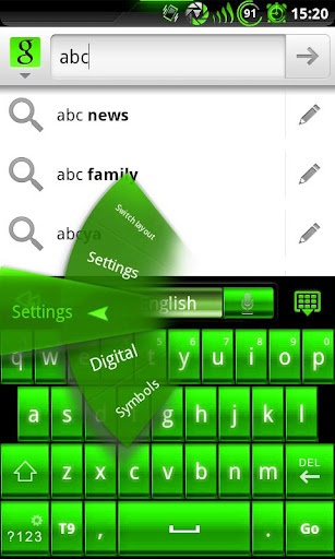 GOKeyboard PoisonGreen - Free截图2