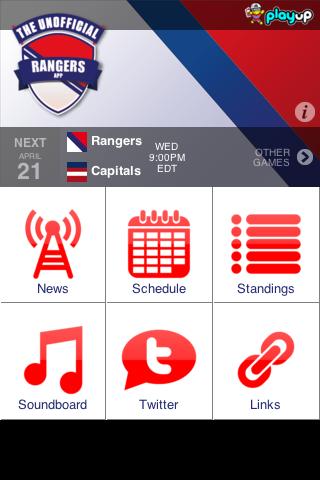 Rangers NHL App截图2