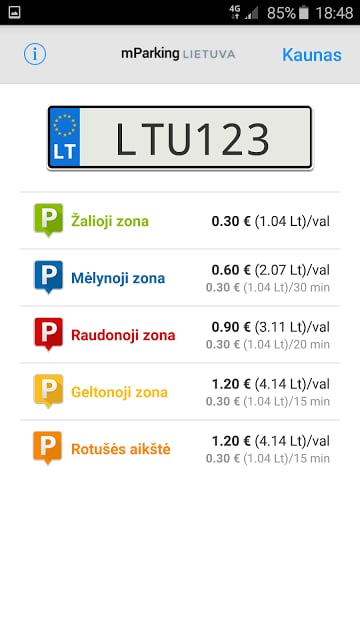 mParking Lietuva截图9