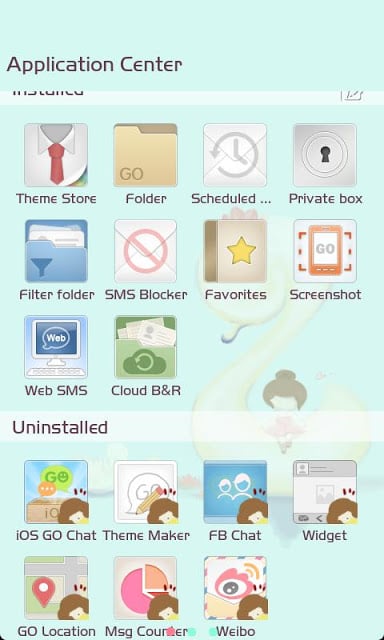 ZLOTUS swan GO SMS Theme截图4