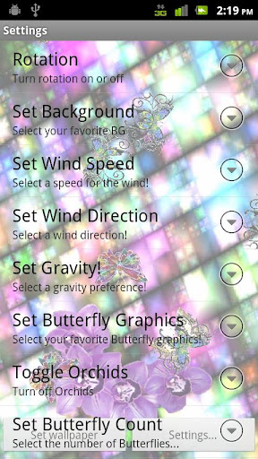 Butterfly Paradise Lite LWP截图4