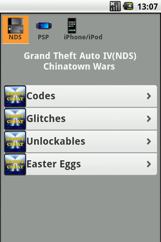 GTA All Series Cheats截图3