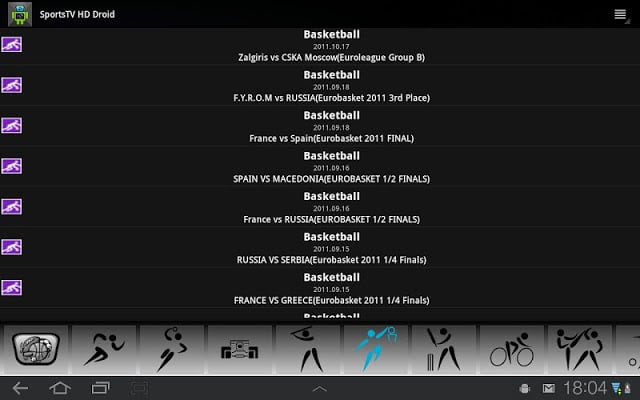 Sports TV HD for Tablets截图10