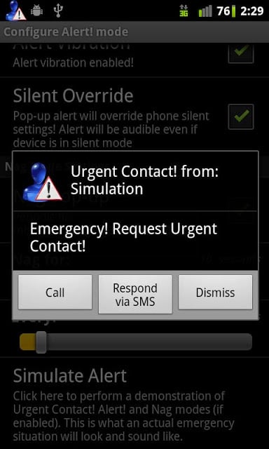 Urgent Contact! lite截图7