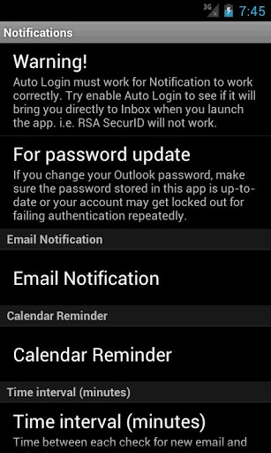 Outlook Web Mobile (OWA EMail)截图5