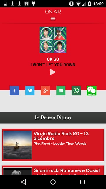 Virgin Radio Italia截图2