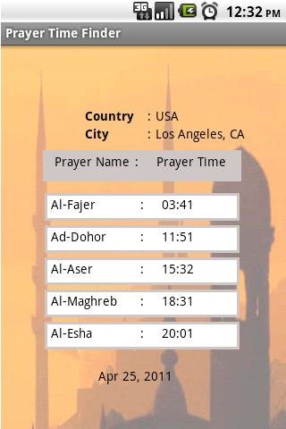 Prayer Time Finder截图6