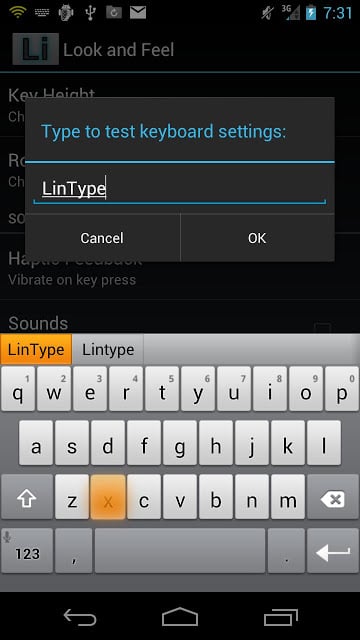 LinType Keyboard Beta截图1