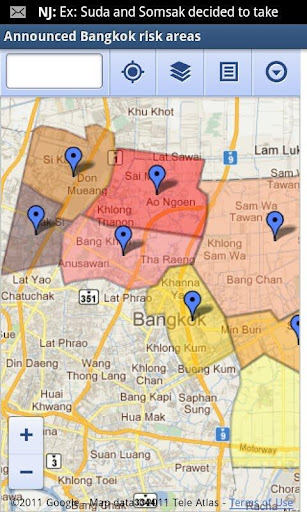 Thailand Flood Maps 2011截图2