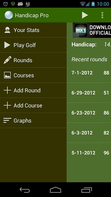 Handicap: Golf Tracker Pro截图3