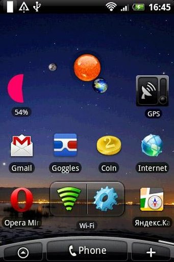 Solar System Clock Widget截图3