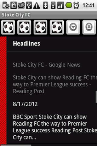 Stoke City FC News 2012截图1