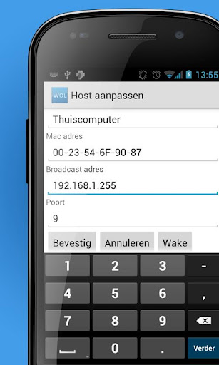 Wake on Lan Android截图3