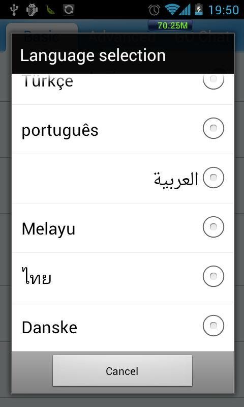 GO SMS Pro Denmark language截图3