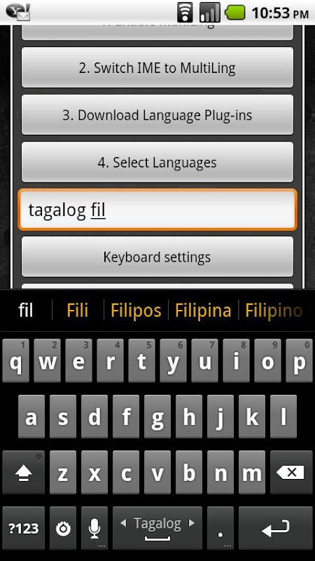 Tagalog Keyboard Plugin截图3