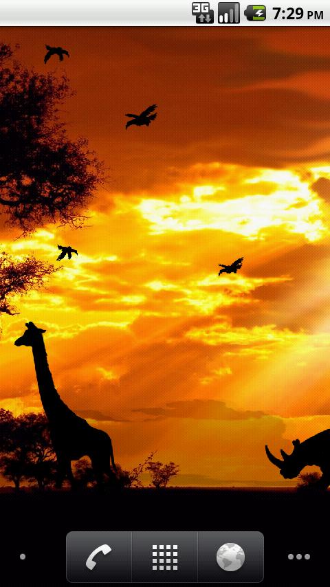 African Sunset Live Wallpaper截图5