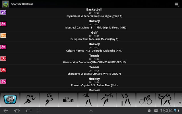 Sports TV HD for Tablets截图5