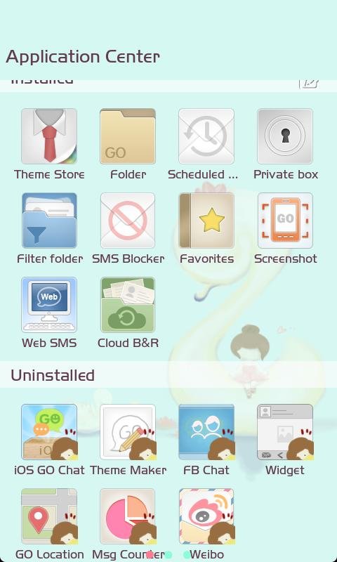 ZLOTUS swan GO SMS Theme截图8