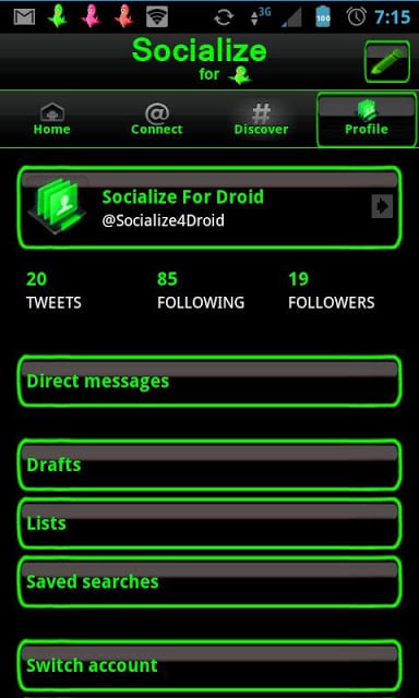 Green Socialize for Twitter截图3