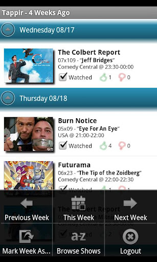 Tappir - TV Listings Guide截图8