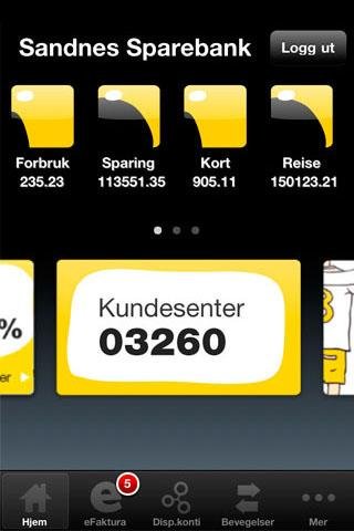 Sandnes Sparebank Mobilbank截图1