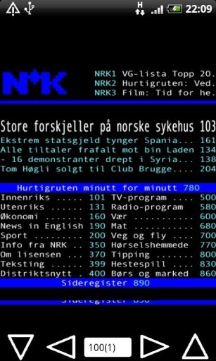 NRK Tekst TV截图3