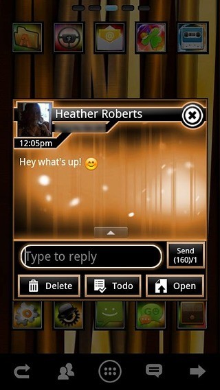 GOSMSTheme Ultimate ORANGE ICS FREE GO SMS Pro Theme截图3