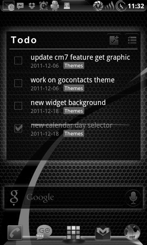 GOWidget SkullGray ICS - Free截图11