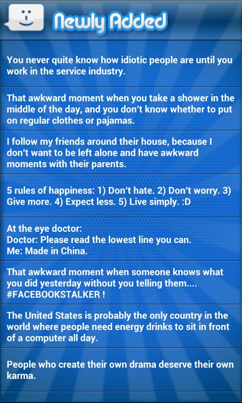 Funny Status Updates 2截图2