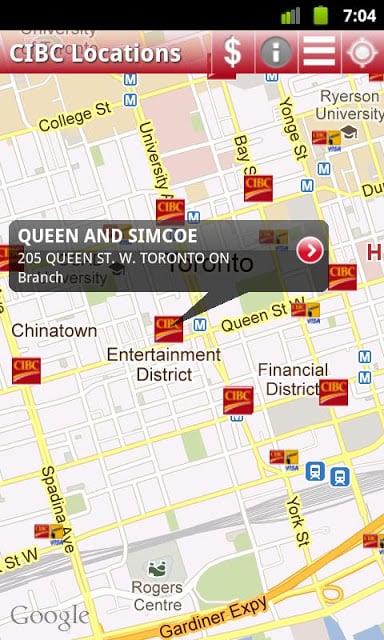 CIBC ATM and Branch Locations截图2