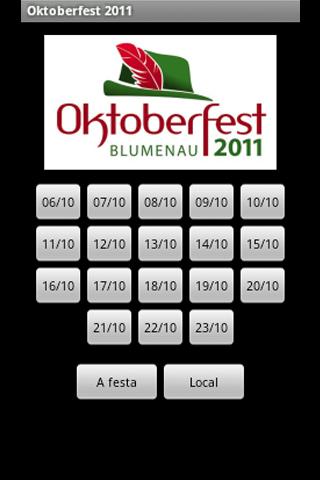 Oktoberfest 2011 - Programa&ccedil;&atilde;o截图1