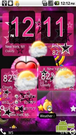 Pink Star Weather截图1