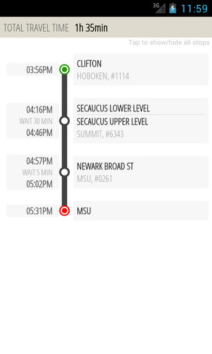 NJTVision - NJTransit Schedule截图3