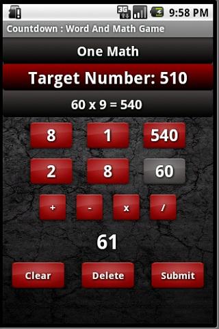 Countdown : Word &amp; Math Game截图4