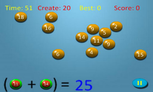 Bubble Math Lite截图1