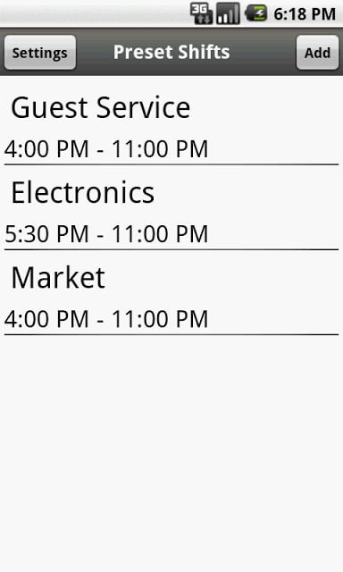 Work Shifts Free截图2