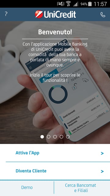 Mobile Banking UniCredit截图2